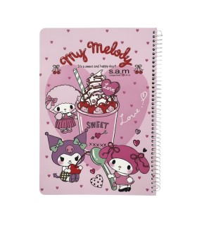 دفترسیمی وزیری فانتزی 100 برگ سم- طرح Kuromi