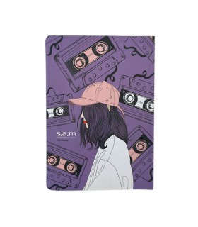 دفتر شومیز فانتزی 100 برگ سم- طرح کاست