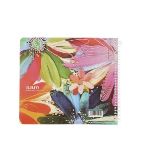 دفتر خشتی 200 برگ سم طرح گلبرگ