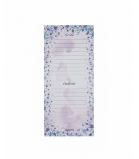 یادداشت چک لیست 52 برگ با پرفراژ سم - طرح گل ریز