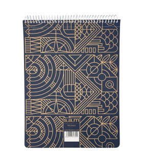 دفتر رحلی خط دار با پرفراژ 100 برگ سم - طرح 204