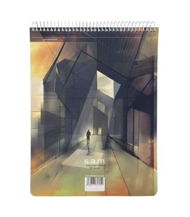 دفتر رحلی خط دار با پرفراژ 100 برگ سم - طرح 207