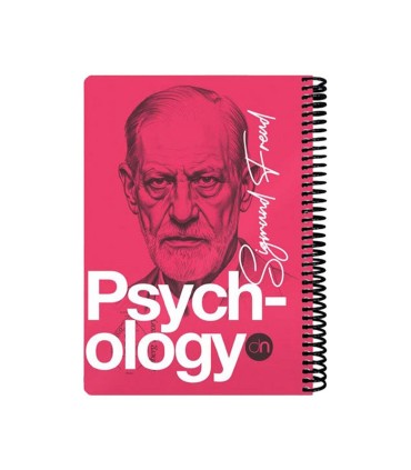 دفتر 100 برگ وزیری روانشناسی دات نوت سری چهره ها رنگ صورتی