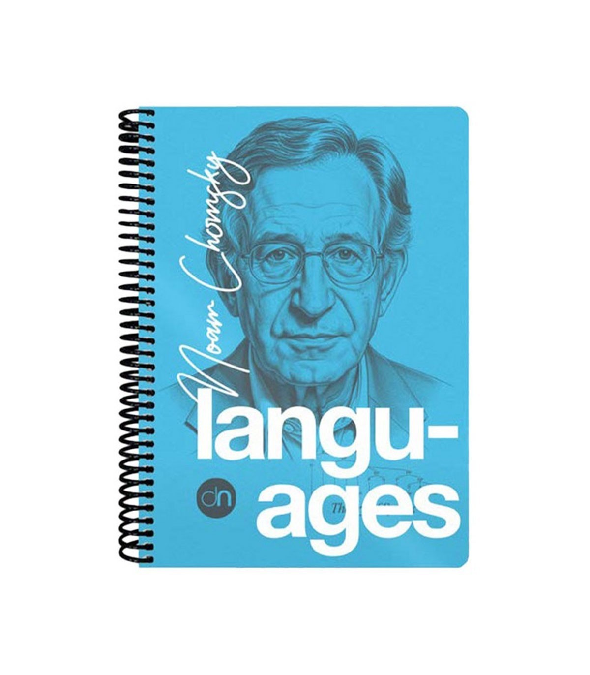 دفتر 100 برگ وزیری زبان دات نوت سری چهره ها رنگ آبی