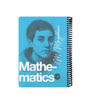 دفتر 100 برگ وزیری ریاضی دات نوت سری چهره ها رنگ آبی