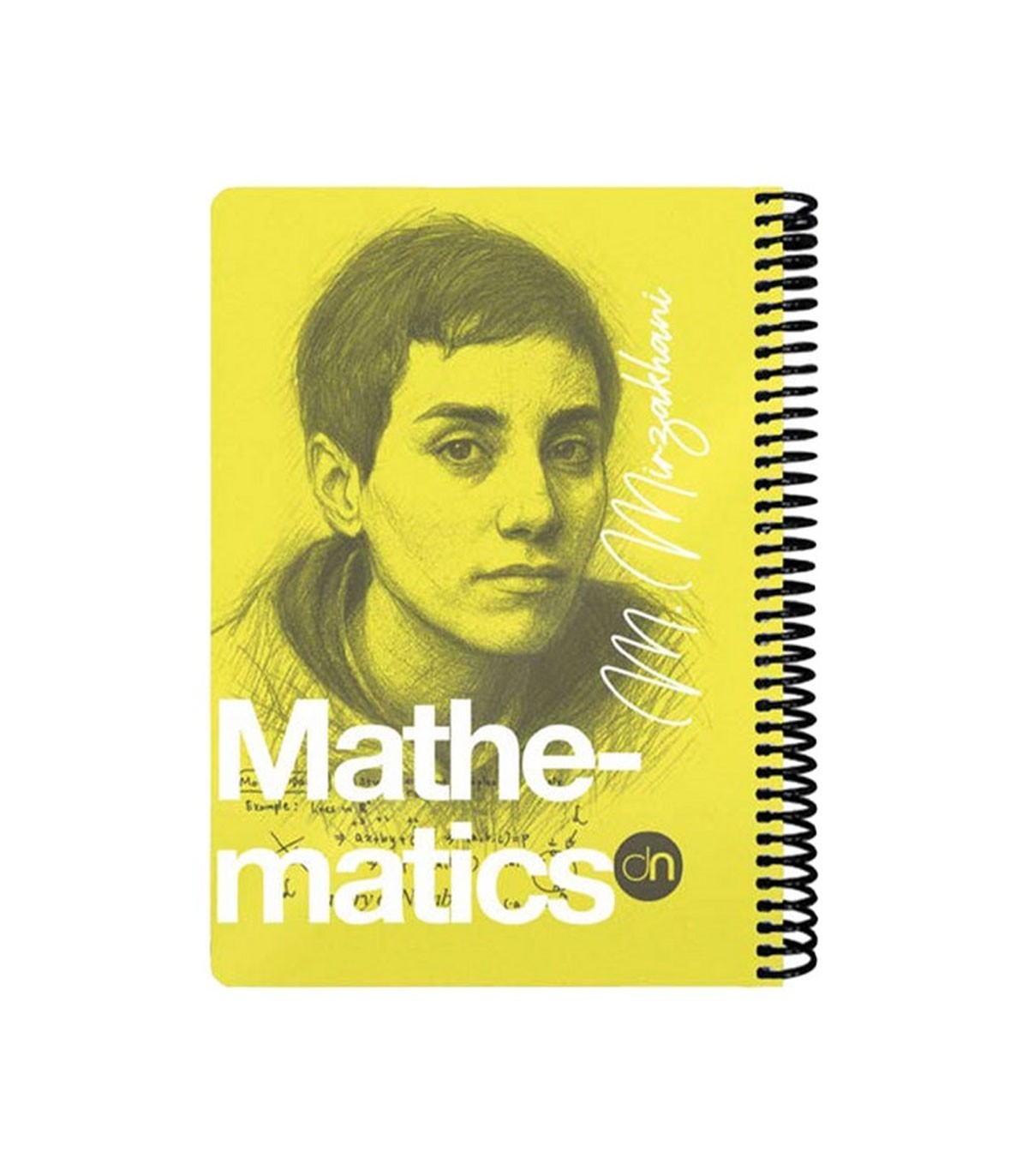 دفتر 100 برگ وزیری ریاضی دات نوت سری چهره ها رنگ زرد