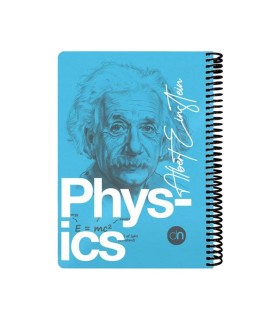 دفتر 100 برگ وزیری فیزیک دات نوت سری چهره ها رنگ آبی