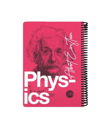 دفتر 100 برگ وزیری فیزیک دات نوت سری چهره ها رنگ صورتی