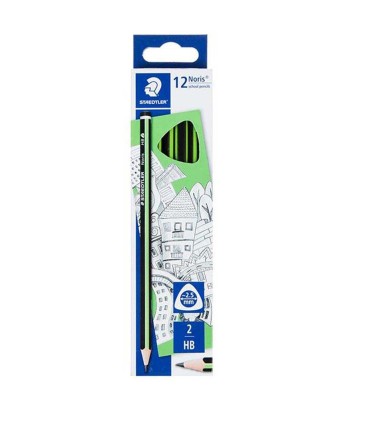 مداد مشکی استدلر مدل Noris بسته 12 عددی کد 118
