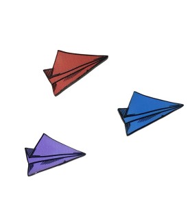 پین چوبی موشک کاغذی