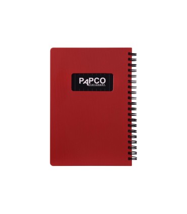 دفتر یادداشت یک خط متالیک 100 برگ پاپکو