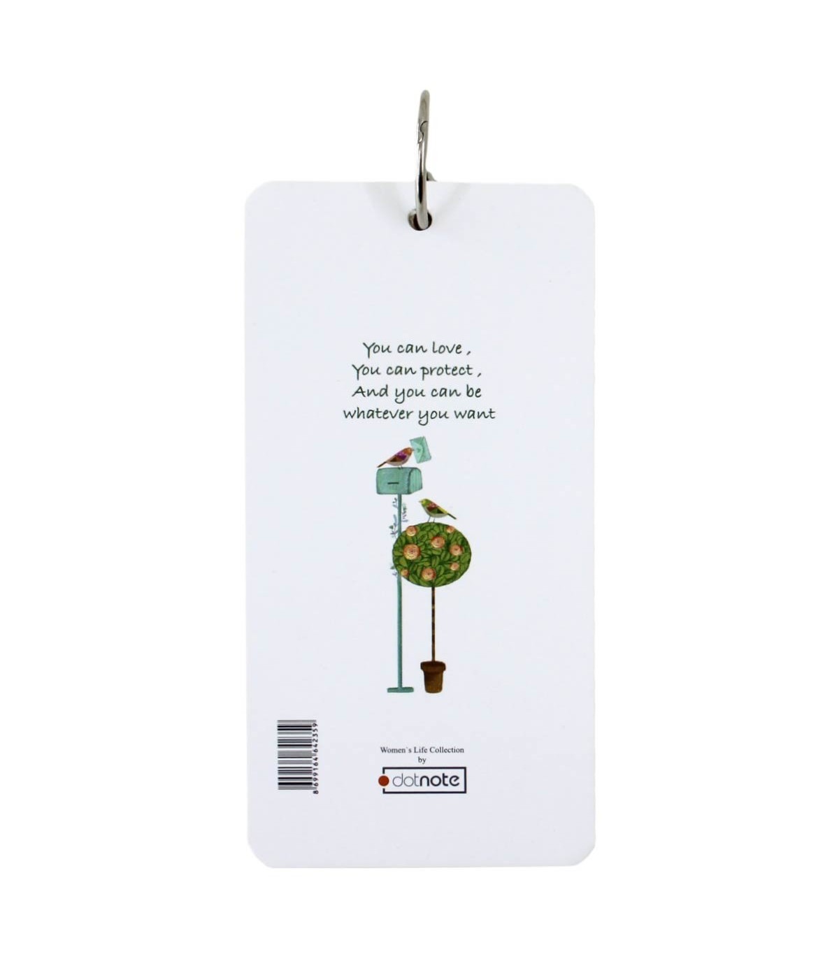 دفتر یادداشت حلقه دار women's life - طرح 1