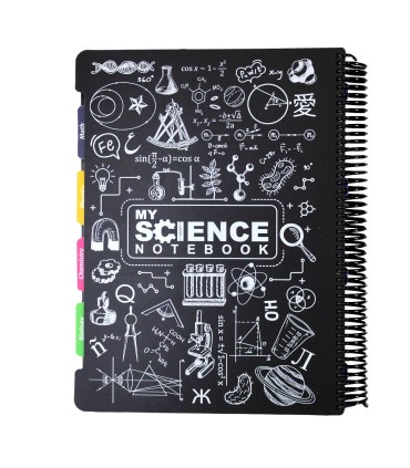 دفتر سیمی 160 برگ دات نوت مدل my science- سایز وزیری