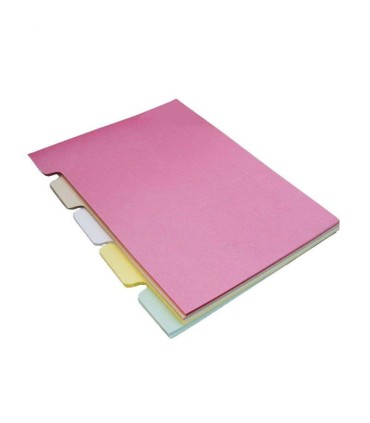 دیوایدر مقوایی (۵ رنگ) بسته ۱۰۰ برگی