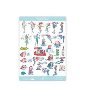 مجموعه استیکر ابله‌ها